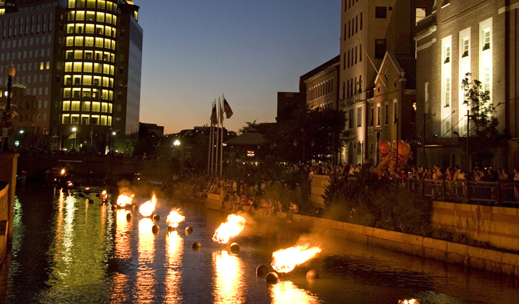 WaterFire lights up downtown Providence