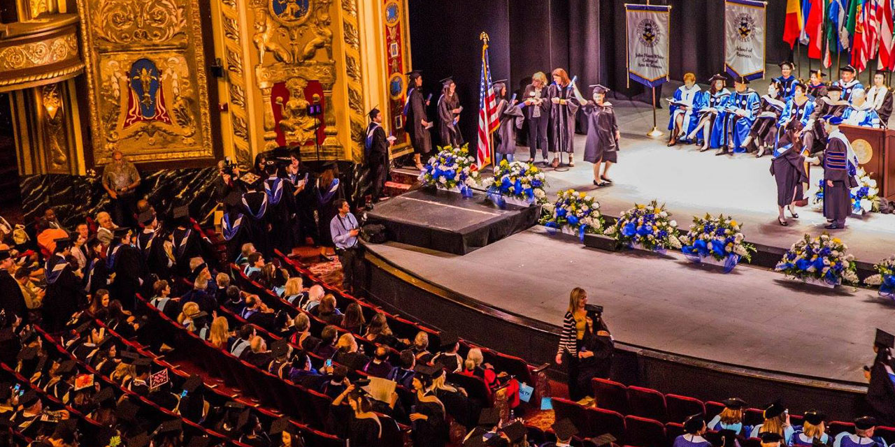 2016 JWU Providence Graduate Commencement at the Providence Performing Arts Center.