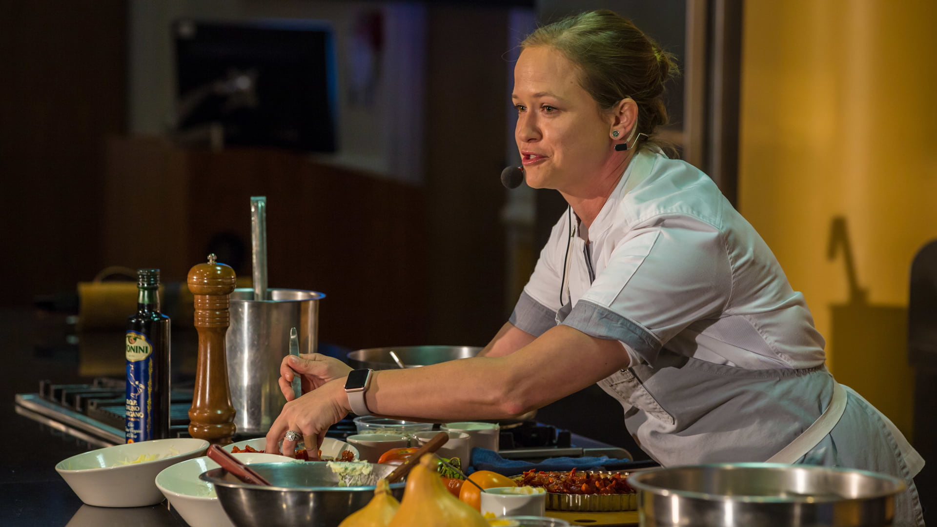Lindsay Autry '04 dinner and demo at JWU Providence, October 2017