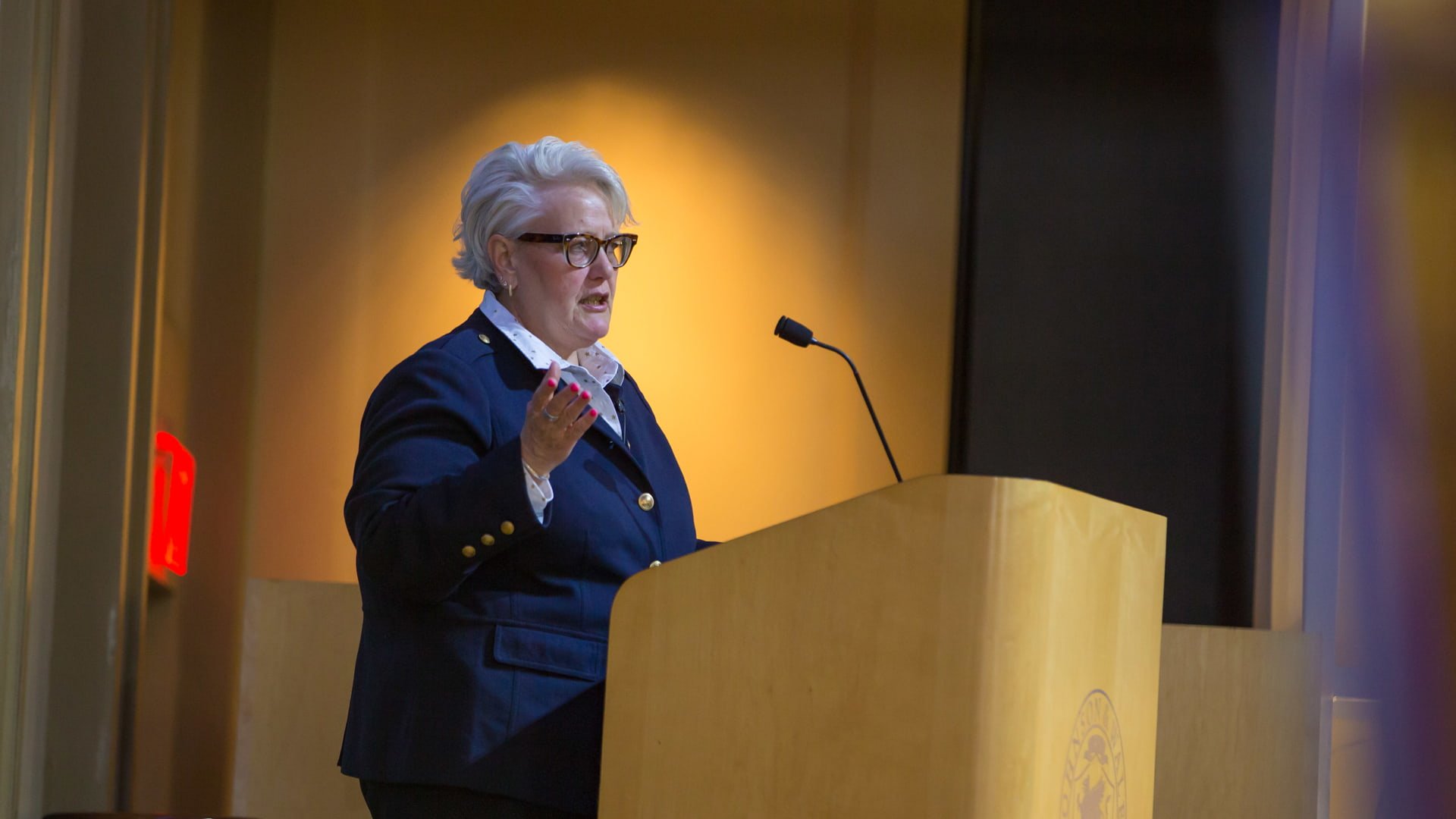 INTIX CEO Maureen Andersen speaks at JWU’s College of Hospitality Management