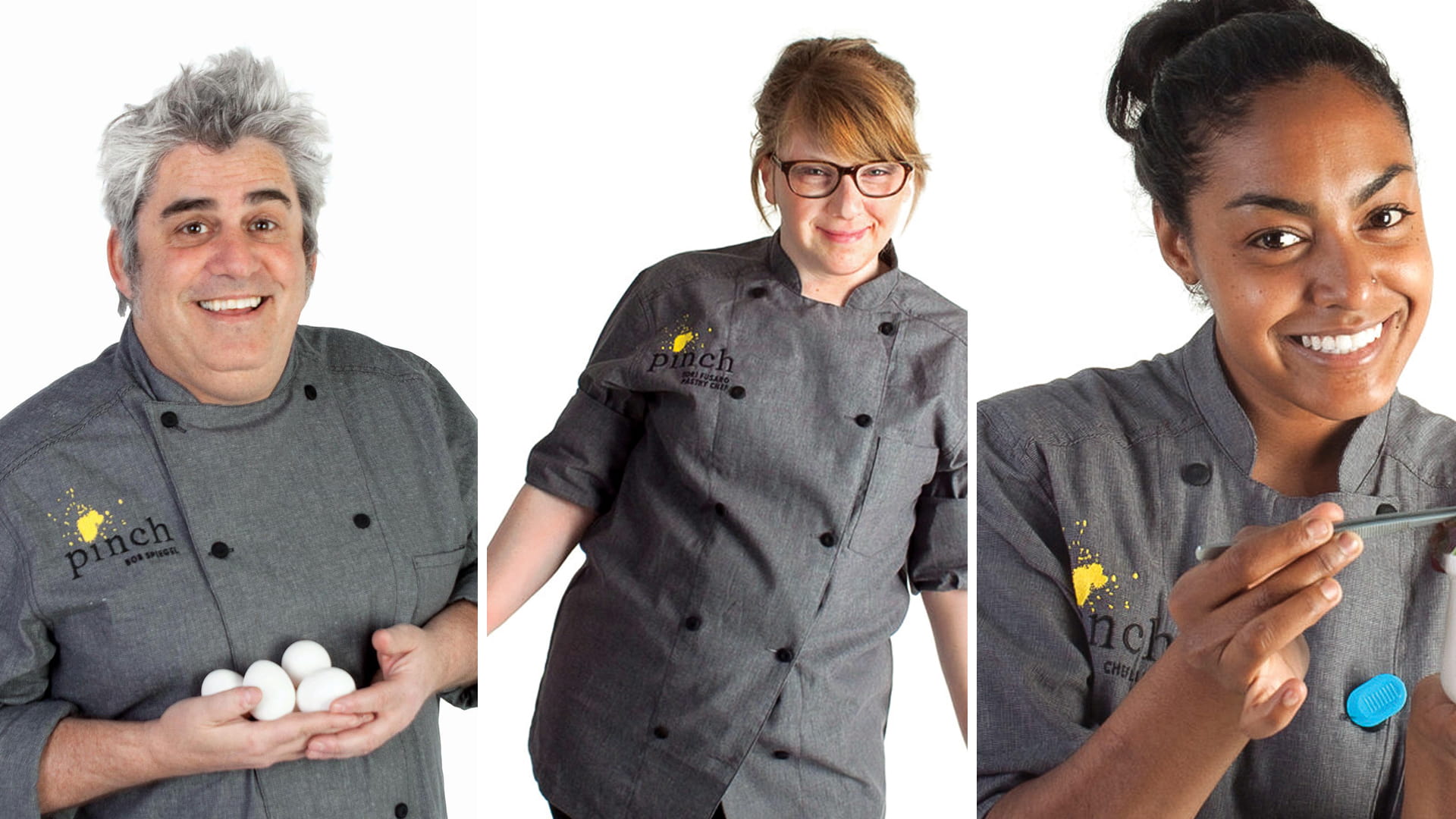 Trio of JWU alumni who work at Pinch Food Design in New York City.