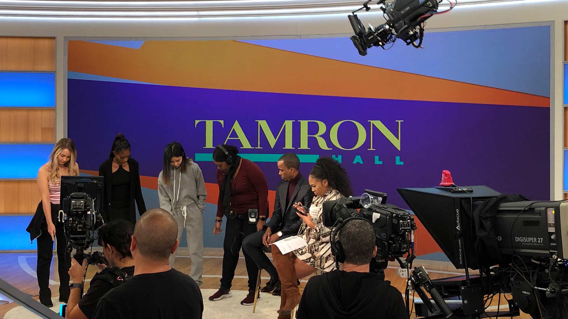 Denzel Parris appears on the Tamron Hall Show, show taping