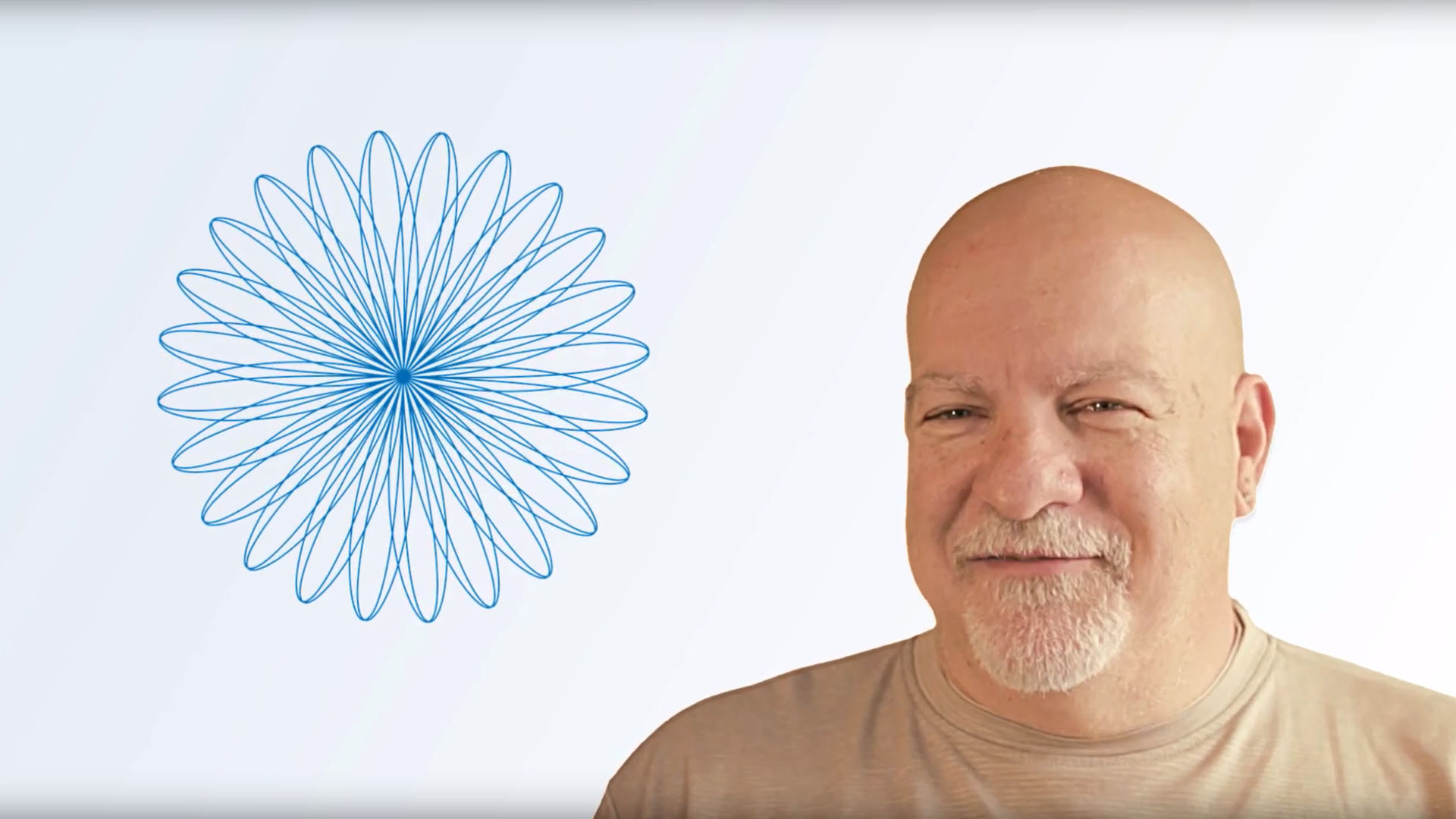 A screenshot of Professor Tom Calabrese, Ph.D., in one of his computer science videos.