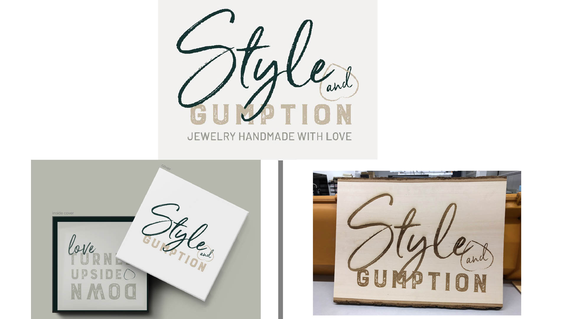 Nicole Accardi and Jaclyn Larsen rebranded marketing materials for Style & Gumption, locally designed jewelry.