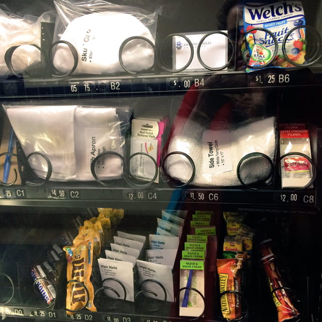 Vending machine full of culinary supplies