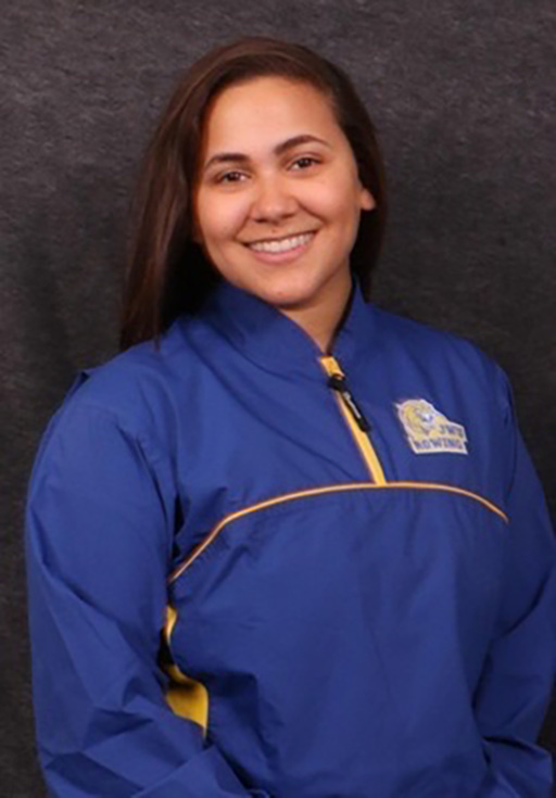 Headshot photo of Denisses Cortorreal '20 in her JWU athletic jacket