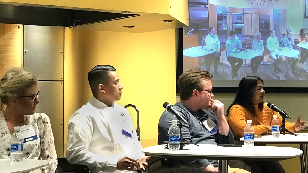 Culinary and baking & pastry alumni leaders sharing their expertise at JWU Providence.