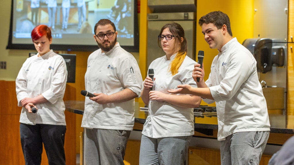 The True North Brewery team during their Future Food All-Stars presentation.