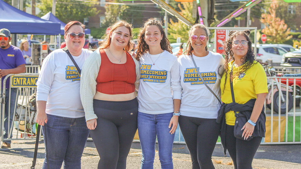 Providence family at carnival for family weekend