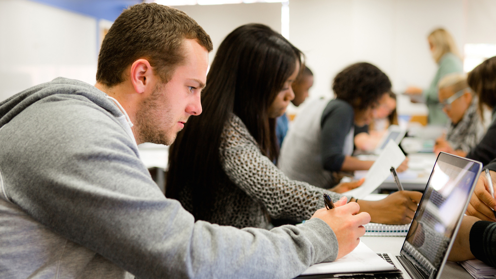 graduate students in the classroom