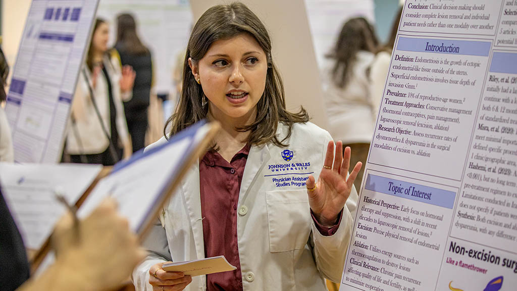 Physician Assistant Studies students present at the annual PA Symposium.