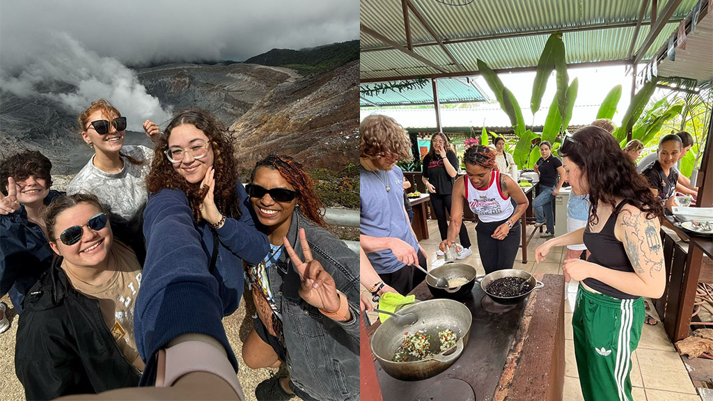 Hospitality students in Costa Rica