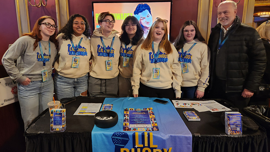Student volunteers at Lil Rhody Laugh Riot