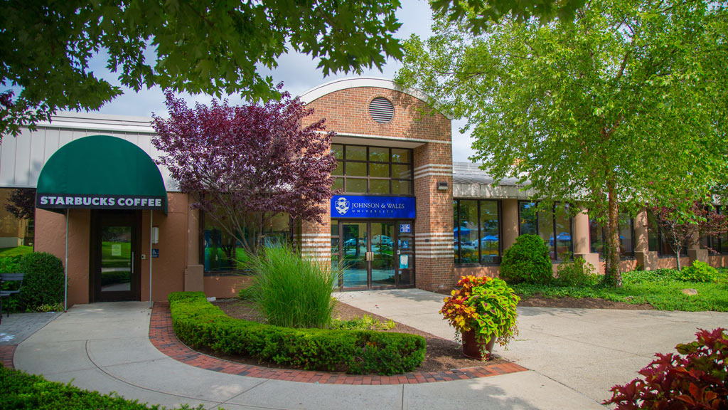 A photo of JWU Providence Harborside Starbucks and dining hall