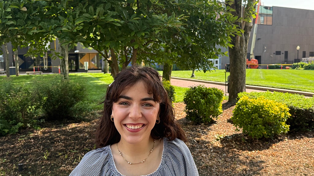 Cecilia DiAngi headshot on Gaebe Commons