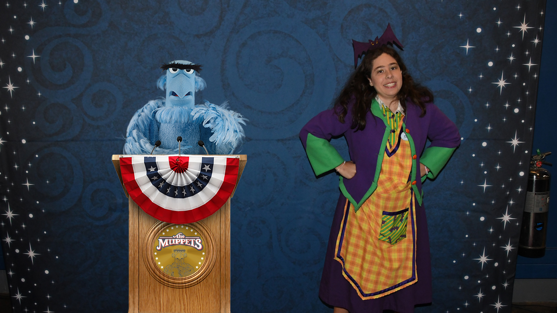 Ashley with Sam the Eagle