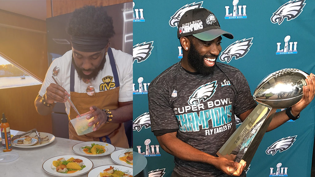 Nol Foretia '16 as a Philadelphia Eagles executive performance chef
