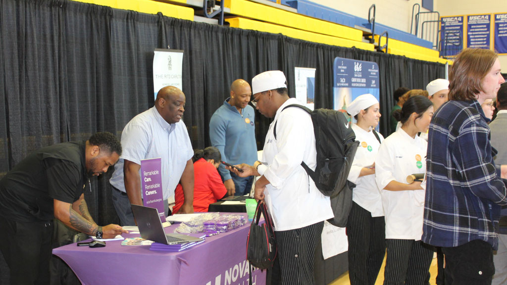 Students and employers at the Spring Expo 2026 Career and Internship Fair