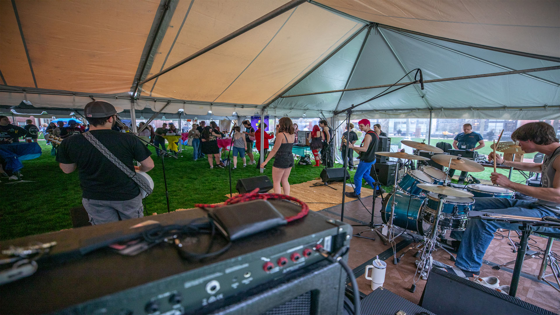 Band Performing for Attendees of JWU Jam fest