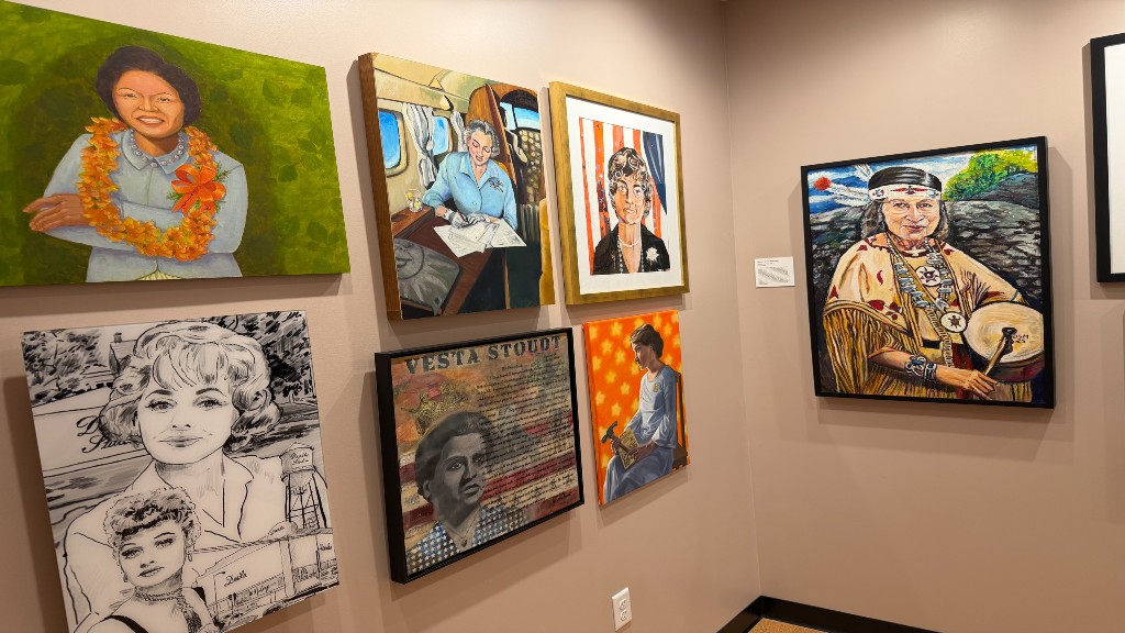view of various portraits at the alcove