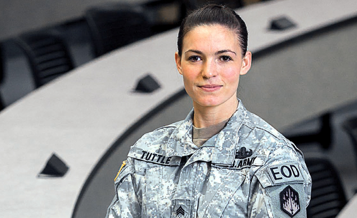Ashley Tuttle '17 earned her degree from JWU with the support of the GI Bill.