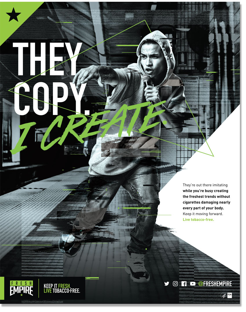 They copy I create graphic